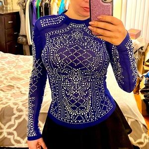 Windsor Crystal Top SZ S NWT